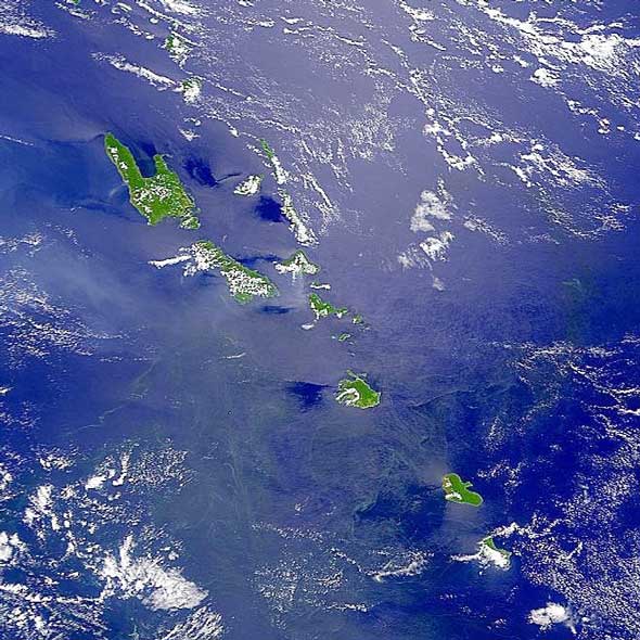 Vanuatu from space. Photo: NASA